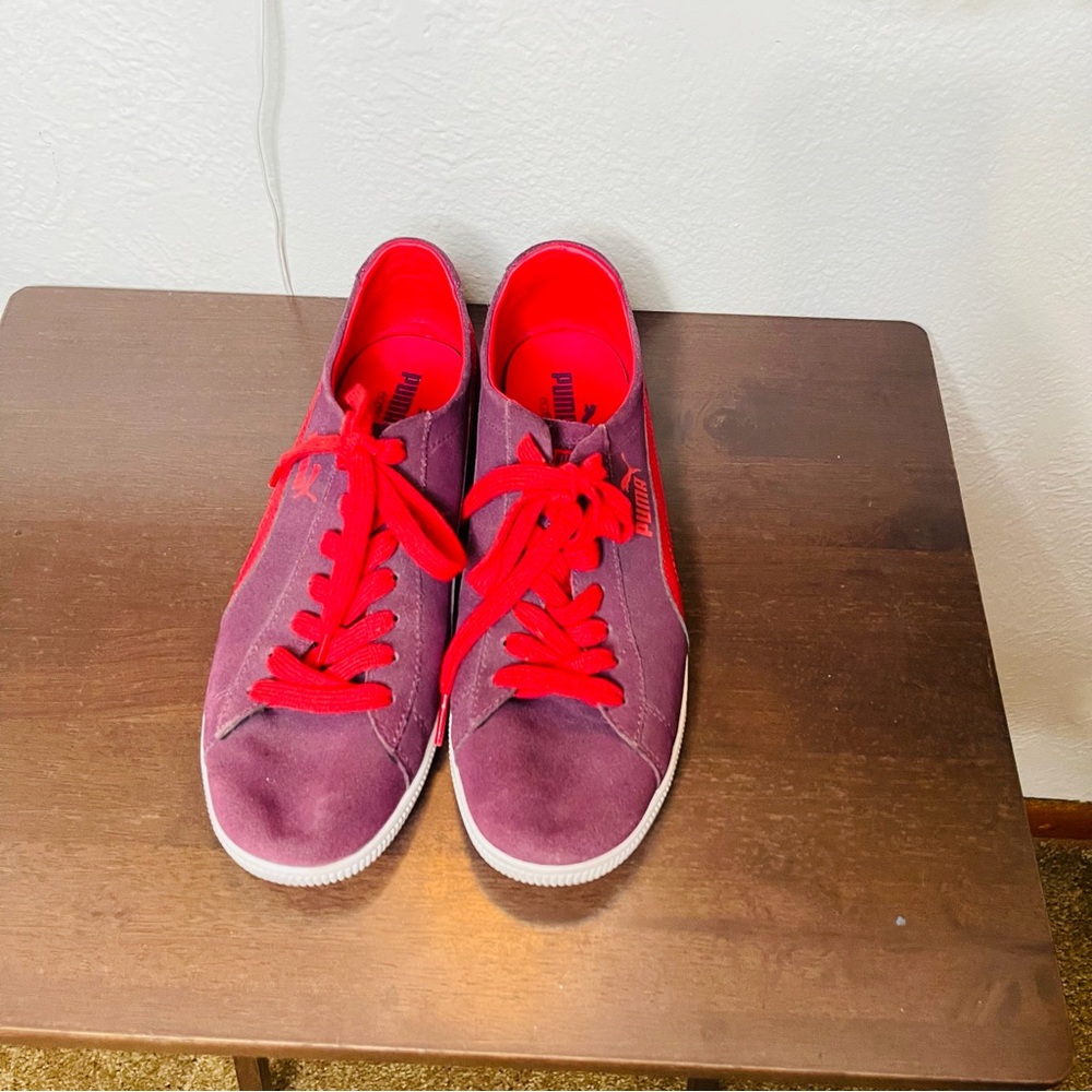 Puma Burgundy and Scarlet Sneakers